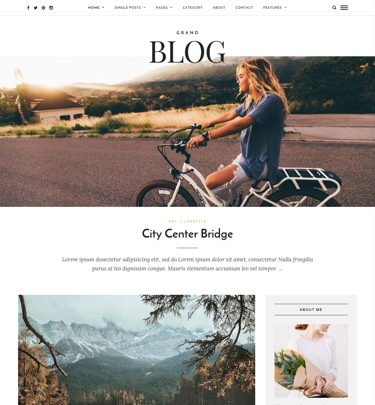 Grand Blog Responsive Blog Theme Just another WordPress site