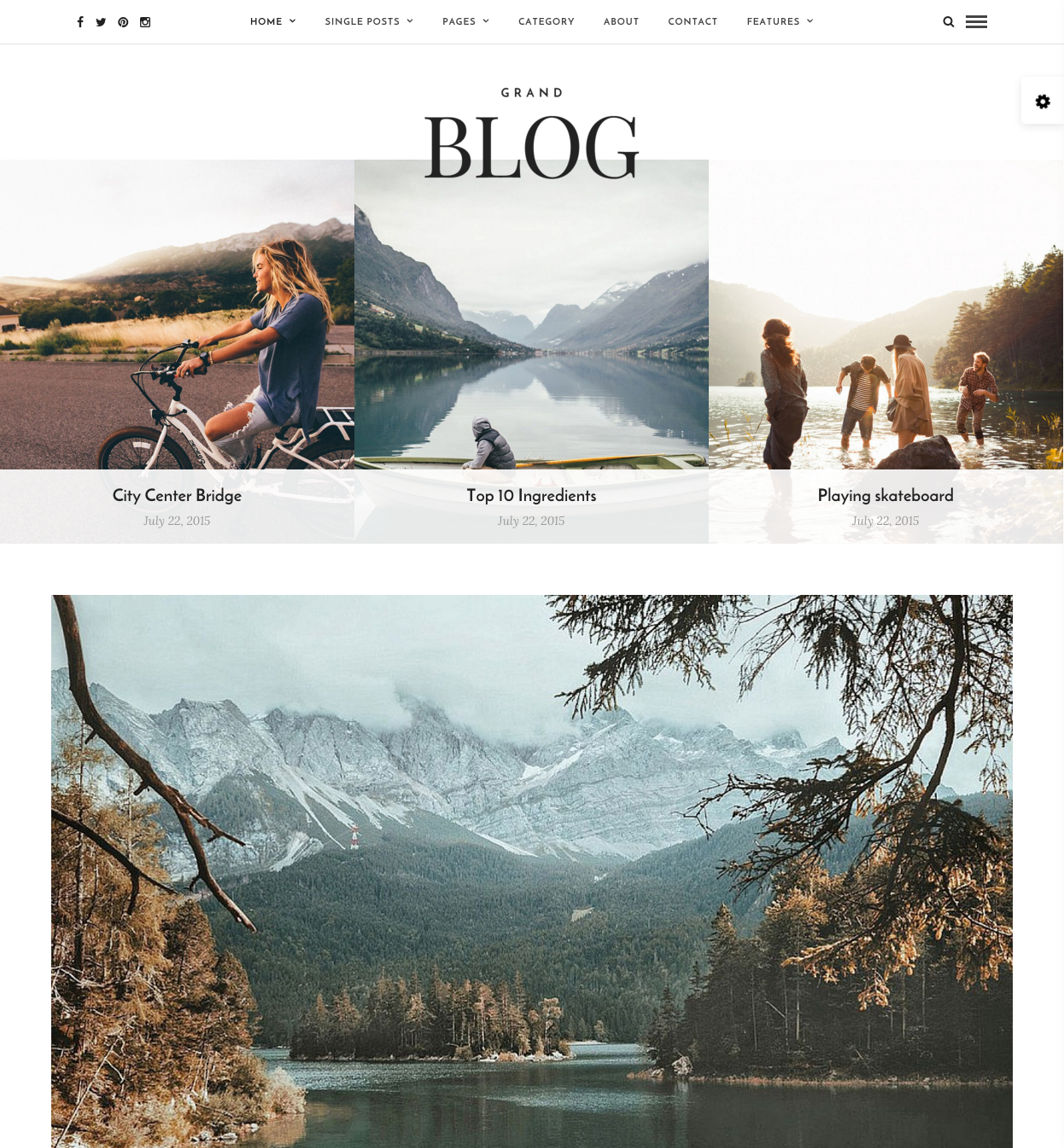 Grand Blog Responsive Blog Theme Just another WordPress site